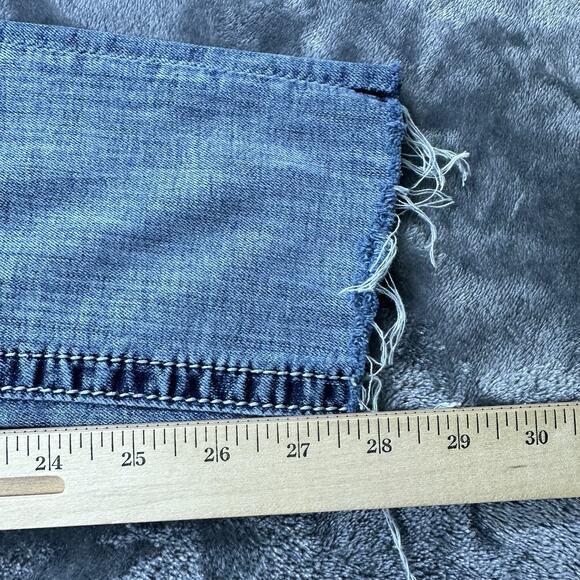 Miss‎ Me Jeans Womens 29 Blue Signature Skinny Raw Hem Flap Pockets Denim - Picture 11 of 12